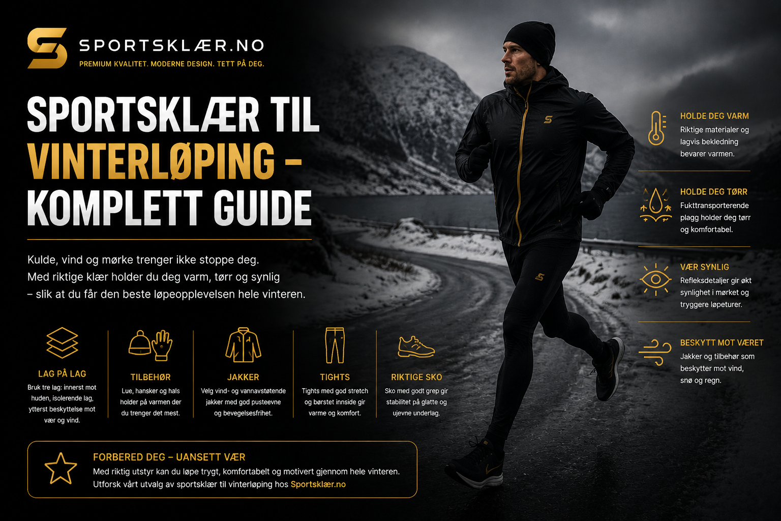 Sportsklær til vinterløping – komplett guide
